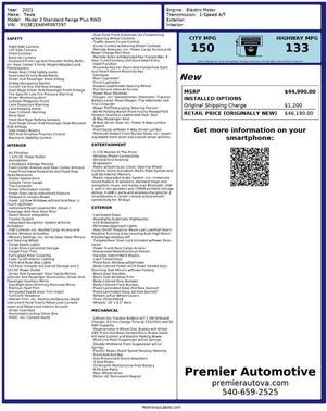 2021 Tesla Model 3 Standard Range Plus