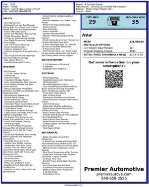 2020 Honda Accord Sport 1.5T