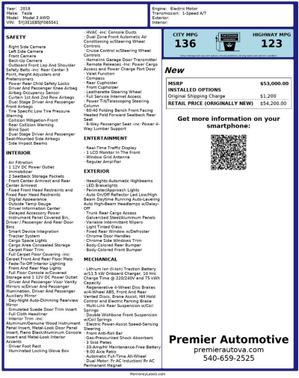 2018 Tesla Model 3 Long Range