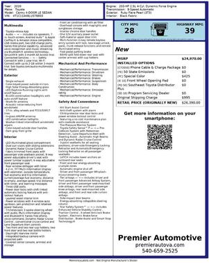 2020 Toyota Camry LE