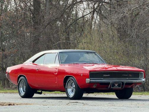 Red 1968 Dodge Charger R/T
