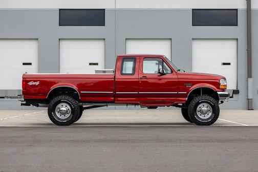 Red 1997 Ford F-250 HD