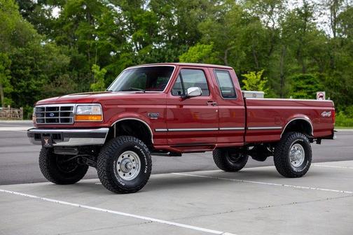 Red 1997 Ford F-250 HD