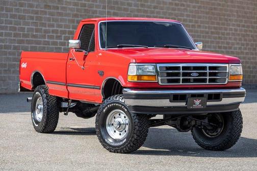 Red 1997 Ford F-250 HD