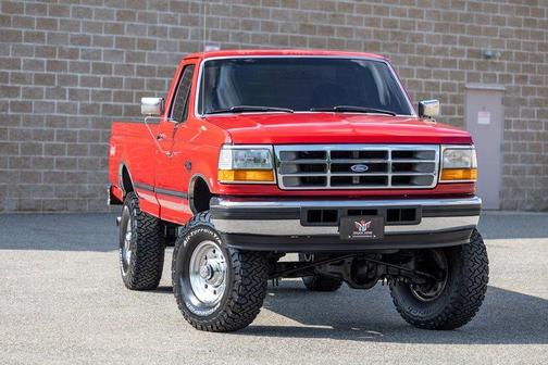 Red 1997 Ford F-250 HD