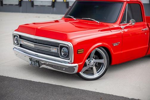 Red 1969 Chevrolet C10/K10