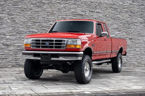 Red 1997 Ford F-250 HD