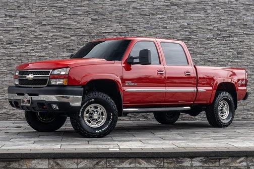 Red 2007 Chevrolet Silverado 2500 LT2 H/D Crew Cab