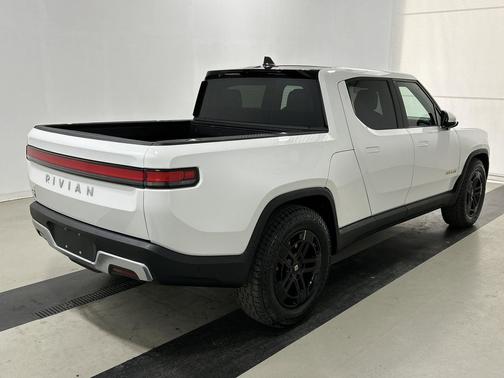 Glacier White 2023 Rivian R1T Adventure Quad Motor Large Pack