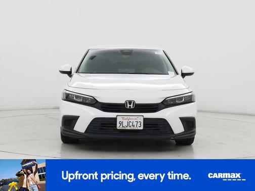 White 2022 Honda Civic LX