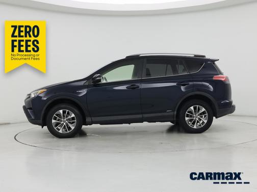 Blue 2017 Toyota RAV4 Hybrid XLE