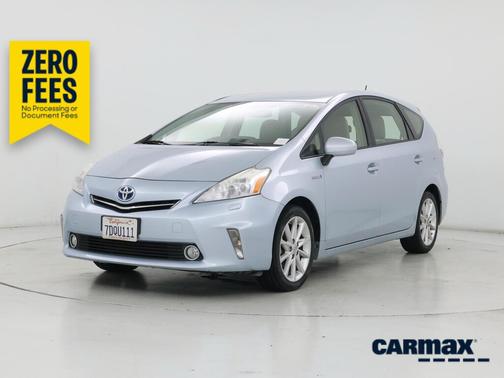 Blue 2014 Toyota Prius v Five