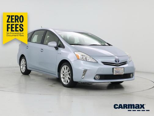 Blue 2014 Toyota Prius v Five