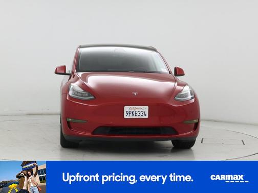 Red 2021 Tesla Model Y Long Range