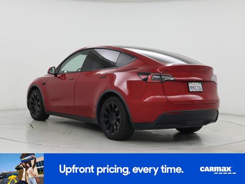 Red 2021 Tesla Model Y Long Range