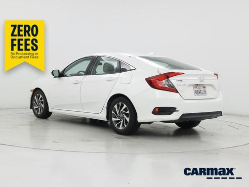 White 2017 Honda Civic EX