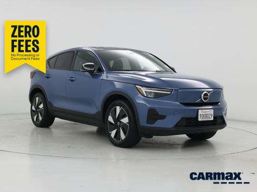 Blue 2024 Volvo C40 Recharge Pure Electric Core