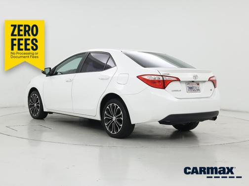 White 2015 Toyota Corolla S Plus