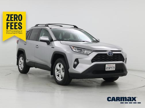 Silver 2021 Toyota RAV4 Hybrid XLE