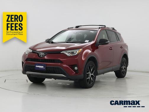 Red 2018 Toyota RAV4 SE