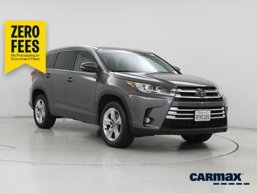 Gray 2019 Toyota Highlander Limited