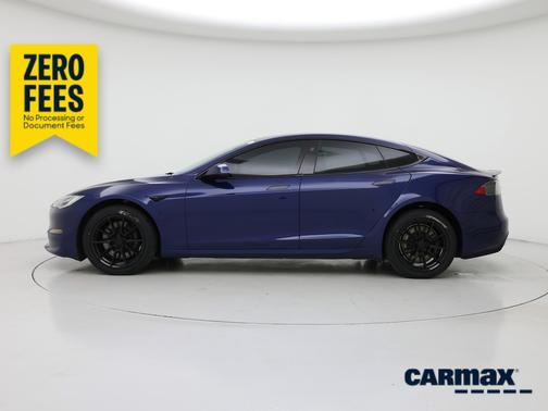 Blue 2021 Tesla Model S Plaid