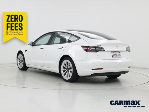 White 2021 Tesla Model 3 Long Range