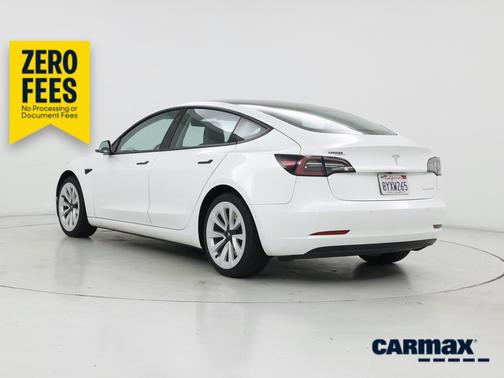 White 2021 Tesla Model 3 Long Range