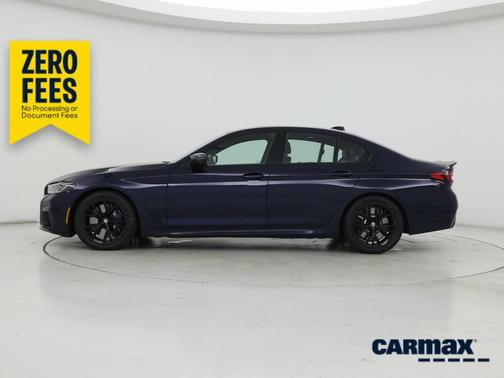 Blue 2021 BMW M550 I xDrive