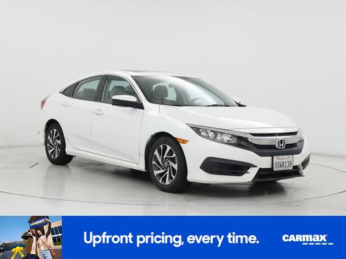 White 2017 Honda Civic EX