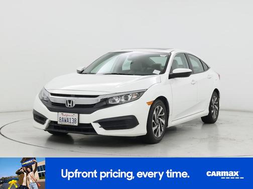 White 2017 Honda Civic EX