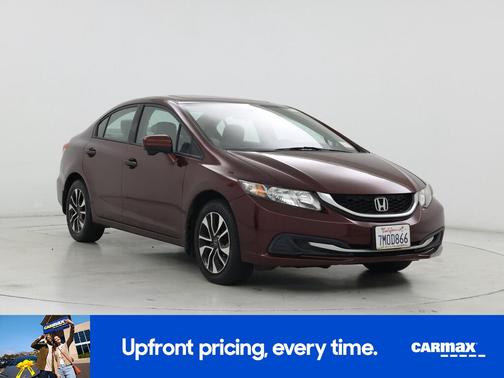 Burgundy 2015 Honda Civic EX