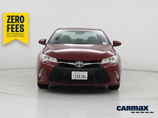 Red 2017 Toyota Camry SE