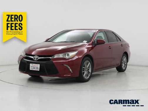 Red 2017 Toyota Camry SE