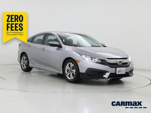 Silver 2016 Honda Civic EX