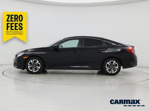 Black 2018 Honda Civic LX