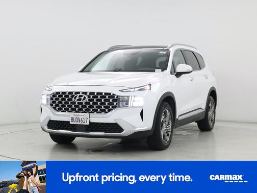 White 2021 Hyundai SANTA FE SEL