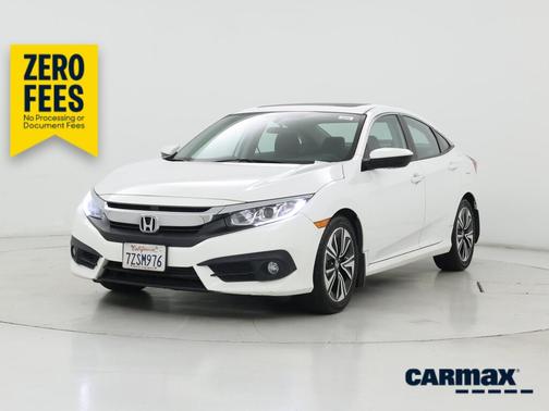 White 2017 Honda Civic EX-T