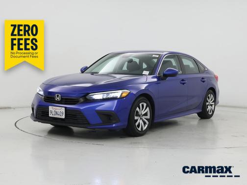 Blue 2024 Honda Civic LX