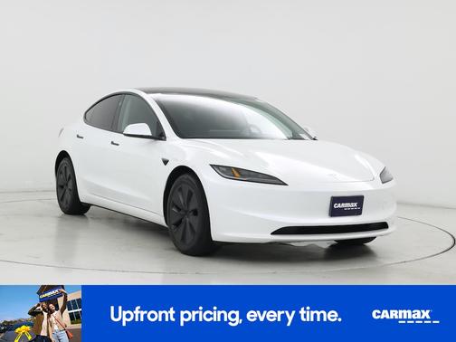White 2025 Tesla Model 3 Long Range