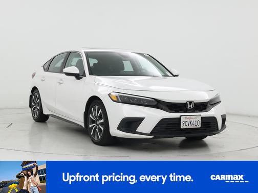 White 2022 Honda Civic EX-L