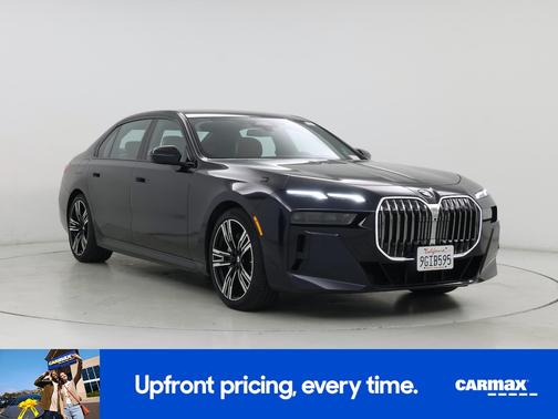 Blue 2023 BMW 740 I