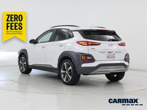 White 2019 Hyundai KONA Limited