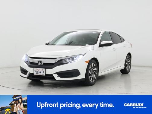 White 2017 Honda Civic EX