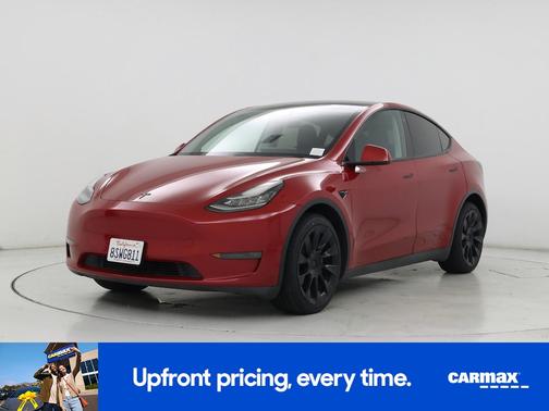 Red 2020 Tesla Model Y Long Range