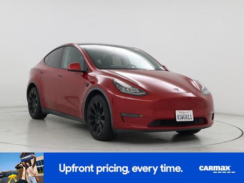 Red 2020 Tesla Model Y Long Range