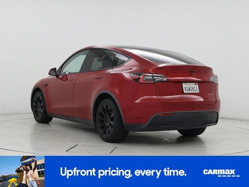 Red 2020 Tesla Model Y Long Range