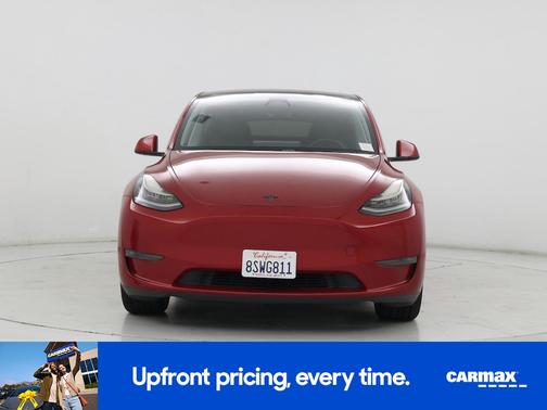 Red 2020 Tesla Model Y Long Range