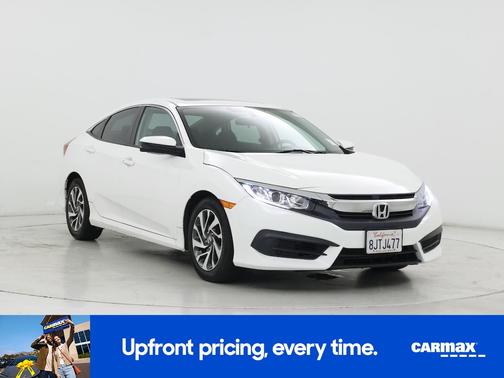 White 2018 Honda Civic EX
