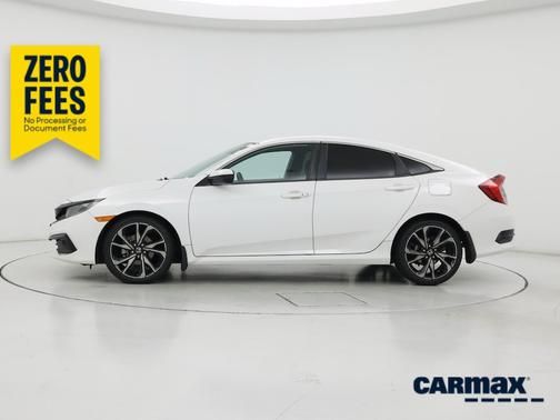 White 2019 Honda Civic Sport
